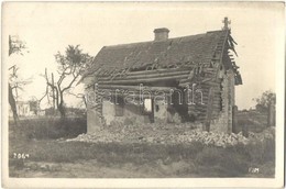 ** T2 1916 Zerstörtes Wächterhaus In Swidniky / WWI K.u.k. Military, Destroyed Guard House In Swidnik, Poland. Originalf - Non Classés