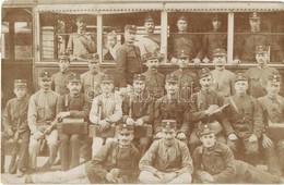 T2/T3 1908 Budapest, Vasúti Tisztek Csoportképe / Railway Officers Group Photo (EK) - Non Classés