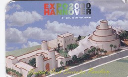 United Arab Emirates, AE-ETI-CHP-0108, UAE Pavilion On Angle, 2 Scans. - Emirati Arabi Uniti