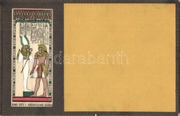 ** T4 King Seti I. Addressing Osiris. Egyptian Art Postcard (b) - Unclassified