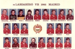 ** T1 1982 Madrid, XII. Labdarúgó VB Magyar Válogatott Csapata. Képzőművészeti Alap Kiadóvállalat / Hungary National Foo - Unclassified