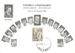 T2 1961 Fussball-Länderkampf Jugoslawien-Österreich, Agram / Yugoslavia-Austria Football Match In Zagreb, Karli Decker - Unclassified