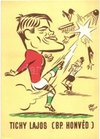 * T1/T2 1966 Tichy Lajos, Bp. Honvéd Labdarúgó Játékosa. Sportpropaganda VIII. Atlétikai EB / Hungarian Football Player  - Unclassified