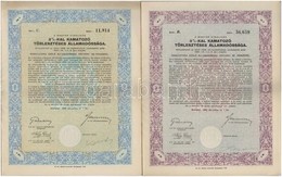 10db-os Vegyes értékpapír Tétel, Közte 1915. 'Magyar Jelzálog Hitelbank Nyeremény-jegy Nyeremény-kötvényhez',  1941. '4% - Non Classés