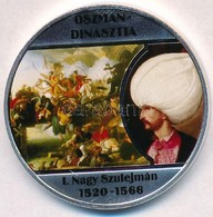 DN 'A Legnagyobb Uralkodó Dinasztiák - Oszmán-dinasztia / I. Nagy Szulejmán 1520-1566' Ezüstözött Cu Emlékérem Tanúsítvá - Non Classés