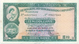 Hongkong 1978. 10$ T:III
Hong Kong 1978. 10 Dollars C:F
Krause 182 - Non Classés