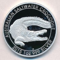 Ausztrália 2015. 1$ Ag 'Bordás Krokodil' T:PP Fo.
Australia 2015. 1 Dollar Ag 'Australian Saltwater Crocodile' C:PP Spot - Unclassified