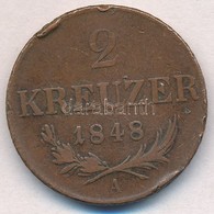 Ausztria 1848A 2kr Cu T:2- Ph.
Austria 1848A 2 Kreuzer Cu C:VF Edge Error
Krause KM#2188 - Unclassified