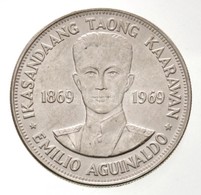 Fülöp-szigetek 1969. 1P Ag '100 éve Született Aguinaldo' T:1-
Philippines 1969. 1 Piso Ag 'Centennial - Birth Of Aguinal - Non Classés