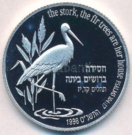 Izrael 1998. 2Sh Ag 'Gólya' T:PP Fo.
Israel 1998. 2 Sheqalim Ag 'Stork' C:PP Spotted
Krause KM#322 - Non Classés