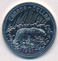 Kanada 1980. 1$ Ag 'Arktisz Területek - Jegesmedve' T:BU 
Canada 1980. 1 Dollar Ag 'Arctic Territories - Polar Bear' C:B - Non Classés