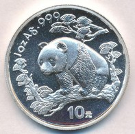 Kína 1997. 10Y Ag 'Panda' (1oz/0.999) T:PP
China 1997. 10 Yuan Ag 'Panda' (1oz/0.999)  C:PP
Krause KM#1004 - Non Classés