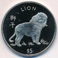 Libéria 1997. 5$ Cu-Ni 'Oroszlán' T:1(PP) 
Liberia 1997. 5 Dollars Cu-Ni 'Lion'  C:UNC(PP)
Krause KM#580 - Non Classés