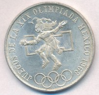 Mexikó 1968. 25P Ag 'Olimpia' T:1-,2
Mexico 1968. 25 Pesos Ag 'Olympiad' C:AU,XF
Krause KM#479.1 - Non Classés