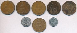 Nagy-Britannia 1912-1967. 1p Br (6x) + 1936. 6p Ag + 1982. 20p Cu-Ni T:2-3
Great Britain 1912-1967. 1 Penny Br (6x) + 19 - Non Classés