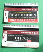 ITALIA 2017, 4 METRO TICKETS ROME, USED - Europa