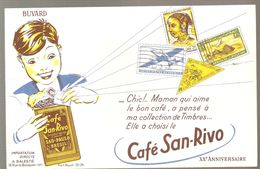 Buvard SAN RIVO Café SAN RIVO Chic! Maman Qui Aime Le Bon Afé A Pensé à Macollection De Timbres - Café & Thé