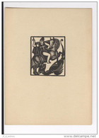 Ex Libris St Georges Terrassant Le Dragon Style 1930 Anonyme - Bookplates