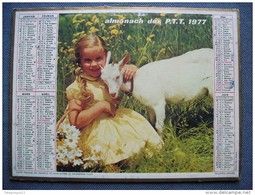 Ancien Calendrier- Almanach Des P.T.T. 1977 - Grand Format : 1971-80