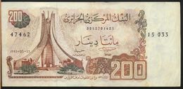 °°° ALGERIA ALGERIE - 200 DINARS 1983 °°° - Algerije