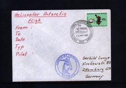 Australian Antarctic Territory 1987 Davis Station Interesting Ship  Letter - Briefe U. Dokumente