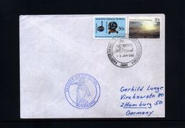 Australian Antarctic Territory 1988 Davis Station Interesting Ship  Letter - Briefe U. Dokumente