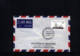 Australian Antarctic Territory 1981 Mawson Station Interesting  Letter - Covers & Documents