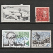 Small Collection Of Sweden 4V Used [Set 27] - Ortsausgaben