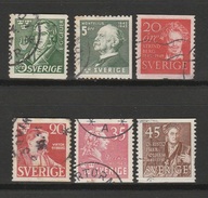 Small Mix Collection Of Sweden 6V Used [Set 25] - ... - 1855 Vorphilatelie