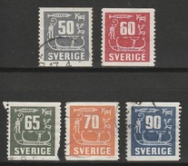 Small Collection Of Sweden 5V Used [Set 3] - Emisiones Locales