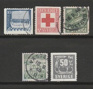 Small Mixed Collection Of Sweden 5V Used [Set 6] - Emissions Locales