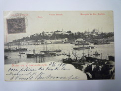 CARTE De CONSTANTINOPLE Avec TIMBRE FRANCAIS   1901    - Storia Postale