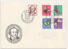 1954  FDC Pour Les USA - Brieven En Documenten