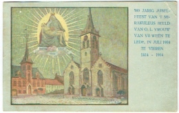 Lede. Illustrateur Claeys. 500 Jarig Jubelfeest Van 't Mirakuleus Beeld Van O.L.Vrouw Van VII Weën Te Lede, 1914. - Lede