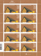 Iceland 2014 MNH Minisheet Of 10 Kaffihus Lystigardi Akureyrar - Architecture Design V - Blokken & Velletjes