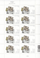 Iceland 2015 MNH Minisheet Of 10 Silver Blocks Jewelry Design VI - Blokken & Velletjes