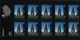 Iceland 2015 MNH Minisheet Of 10 Aedeyjarviti Lighthouses - Blokken & Velletjes