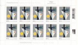 Iceland 2015 MNH Minisheet Of 10 Inginjorg Stein Bjarnason Visual Arts VI - Blocks & Sheetlets