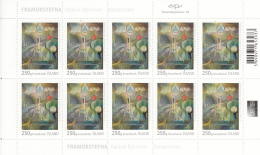 Iceland 2015 MNH Minisheet Of 10 Baldvin Bjornsson Visual Arts VI - Blocks & Sheetlets