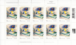 Iceland 2015 MNH Minisheet Of 10 Finnur Jonsson Visual Arts VI - Blokken & Velletjes