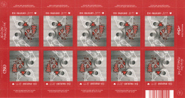 Iceland 2015 MNH Minisheet Of 10 Hands, Cups, Red Cookies Christmas - Blokken & Velletjes