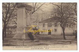 Morcenx - Le Monument Aux Morts De La Grande Guerre 1914-1918 Et La Salle Des Fêtes - Morcenx