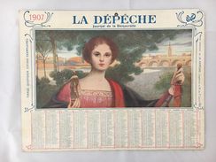 Calendrier La Dépêche - 1907 - Grand Format : 1901-20