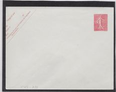 France Entiers Postaux - 10 C Semeuse Lignée - Enveloppe 147x112 Mm - Neuf - TB - Enveloppes Types Et TSC (avant 1995)