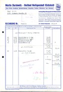 A8592 - Heiligenstadt Eichsfeld - Martin Durstewitz - Besen Bürsten - Rechnung 1966 Nach Limbach - 1950 - ...