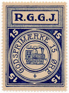 (I.B-CK) Denmark Railway : Ryomgard Gjerrild Grenaa Jernbaner - Parcels 15 Øre - Unclassified