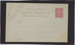 France Entiers Postaux - 10 C Semeuse Lignée - Carte Postale - Neuf - TB - Standard Postcards & Stamped On Demand (before 1995)