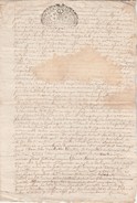 Manuscrit 4 Pages Cachet Généralité  LIMOGES Un Sol 4 Deniers XVIIIè Moreau De La Jarrige Haute Vienne - Matasellos Generales