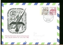 GERMANY - Ganzsachen - APPEN BEI HAMBURG - LUFTWAFFE MUSEUM UETERSEN - Offizielle Ubernahme 4 Nov 1982 - Covers - Mint