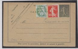 France Entiers Postaux - 15 C Semeuse Lignée - Carte-lettre - Neuf - Letter Cards